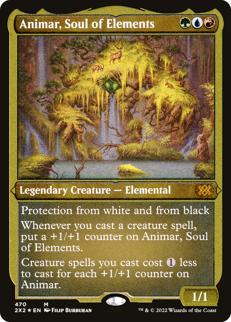 Animar, Soul of Elements (2X2-470) - Double Masters 2022 Foil