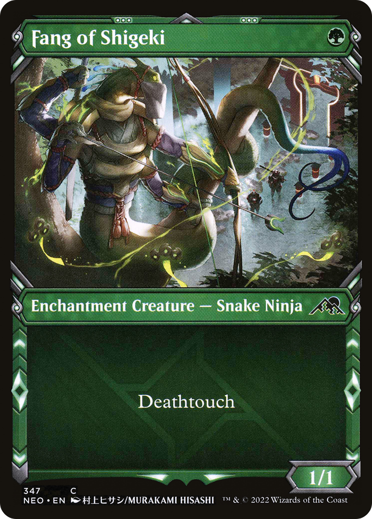 Fang of Shigeki (NEO-347) - Kamigawa: Neon Dynasty: (Showcase) Foil