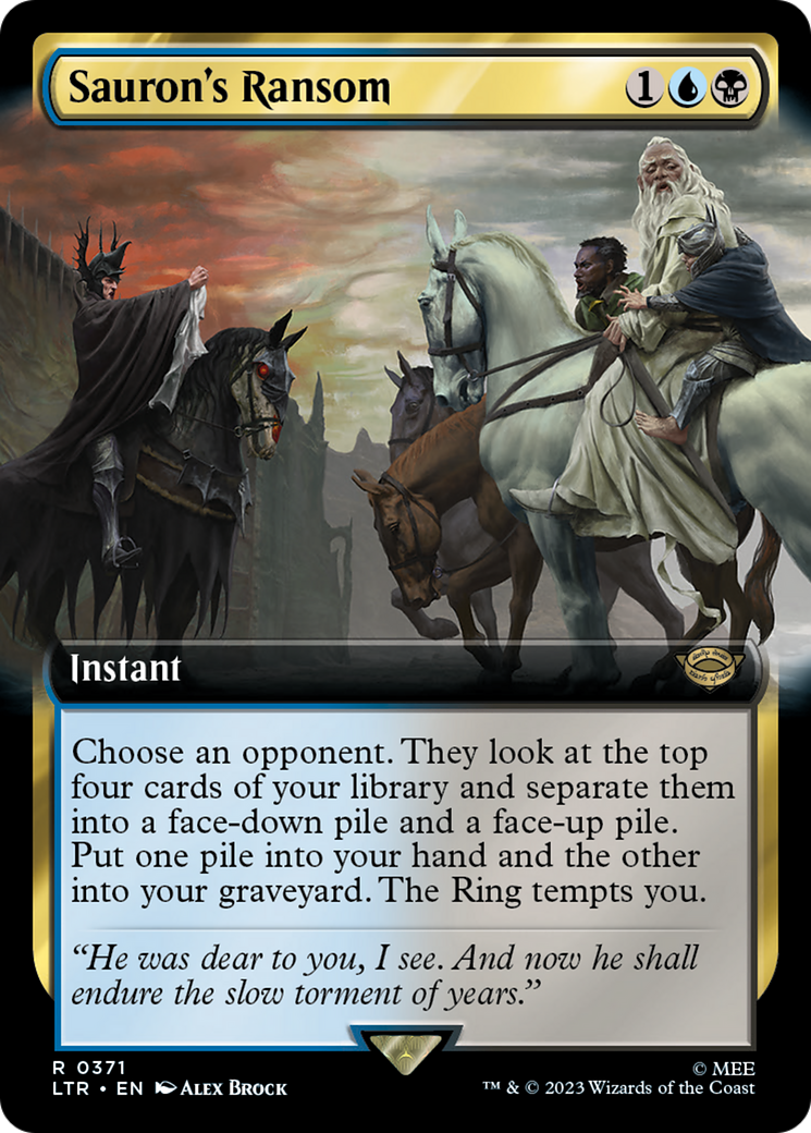 Sauron's Ransom (LTR-371) - The Lord of the Rings: Tales of Middle-earth: (Extended Art) Foil