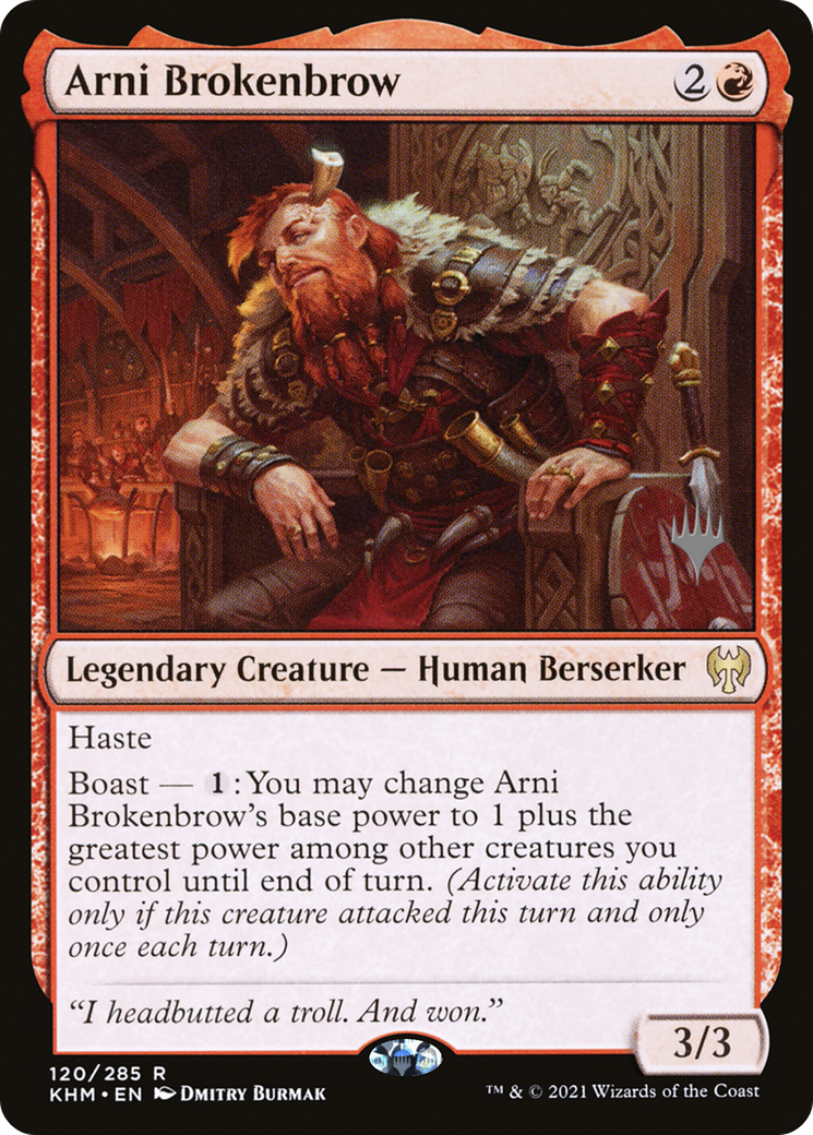 Arni Brokenbrow (PPKHM-120) - Kaldheim Promos Foil
