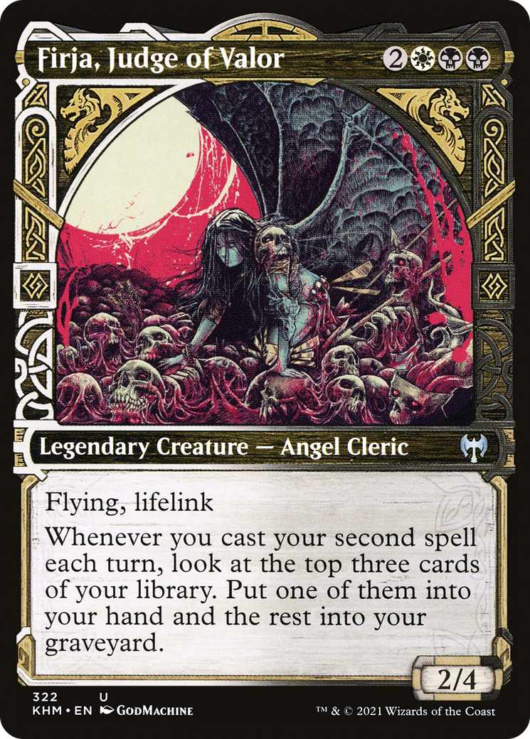 Firja, Judge of Valor (KHM-322) - Kaldheim: (Showcase)