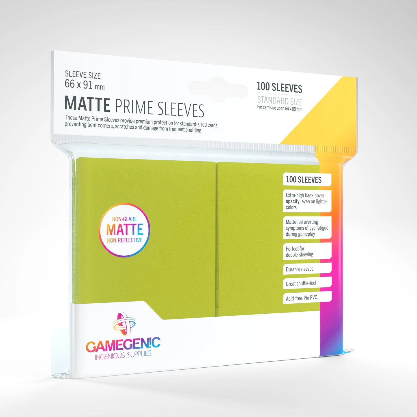Matte Prime Sleeves: Lime