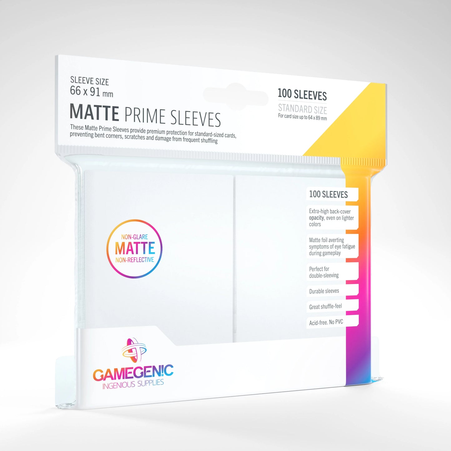 Matte Prime Sleeves: White