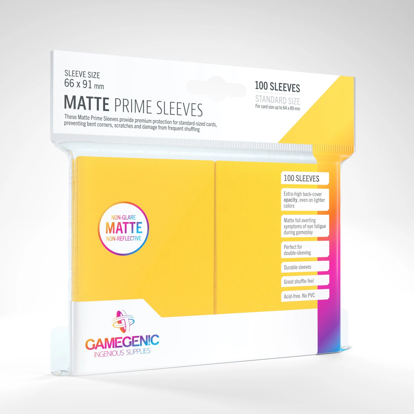 Matte Prime Sleeves: Yellow