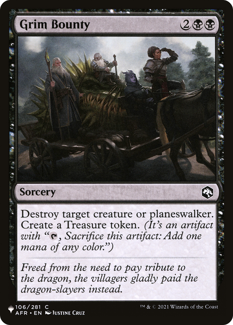 Grim Bounty (LIST-106/281) - The List