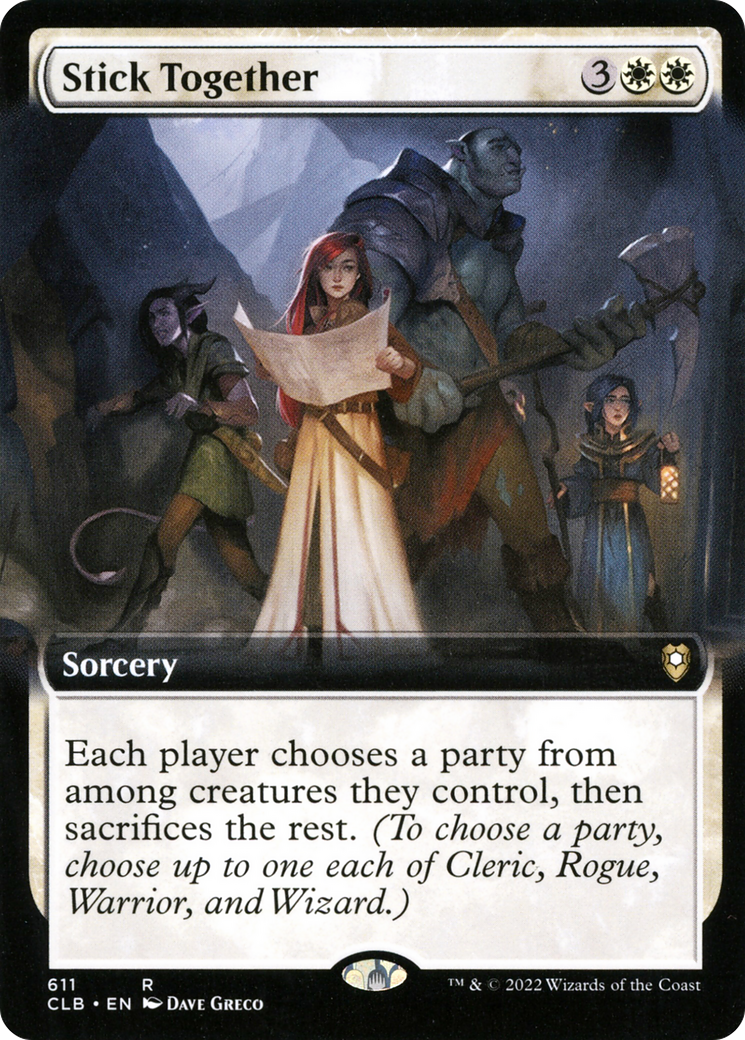 Stick Together (Extended Art) (CLB-611) - Commander Legends: Battle for Baldur's Gate: (Extended Art)