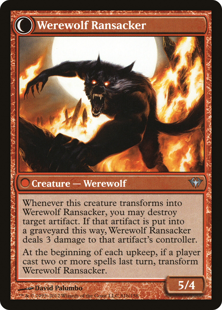 Afflicted Deserter // Werewolf Ransacker (DKA-081) - Dark Ascension: (Double Faced Transform) Foil