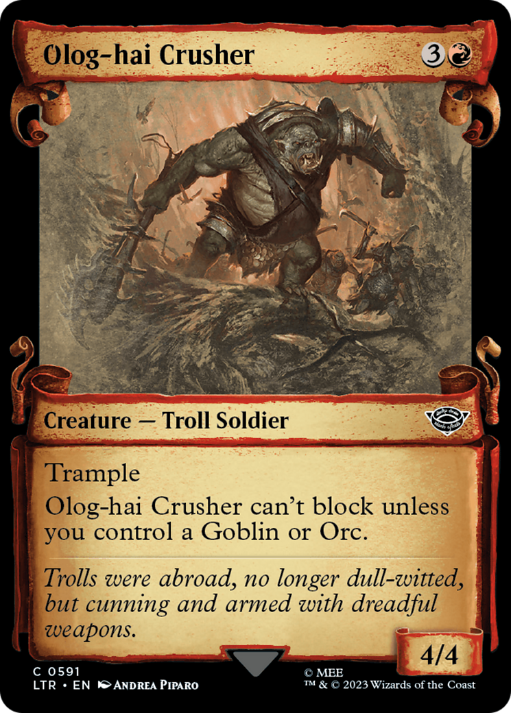 Olog-hai Crusher (LTR-591) - The Lord of the Rings: Tales of Middle-earth: (Showcase) Foil