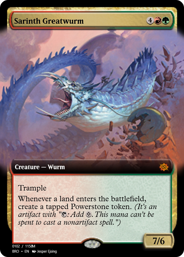 Sarinth Greatwurm (PRM-105812) - Magic Online Promos