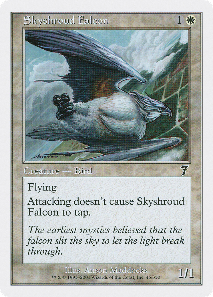 Skyshroud Falcon (7ED-045) - 7th Edition
