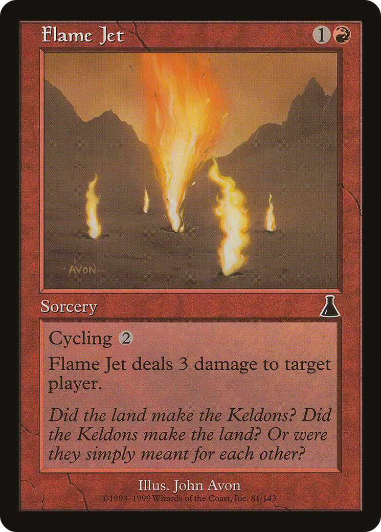 Flame Jet (UDS-081) - Urza's Destiny