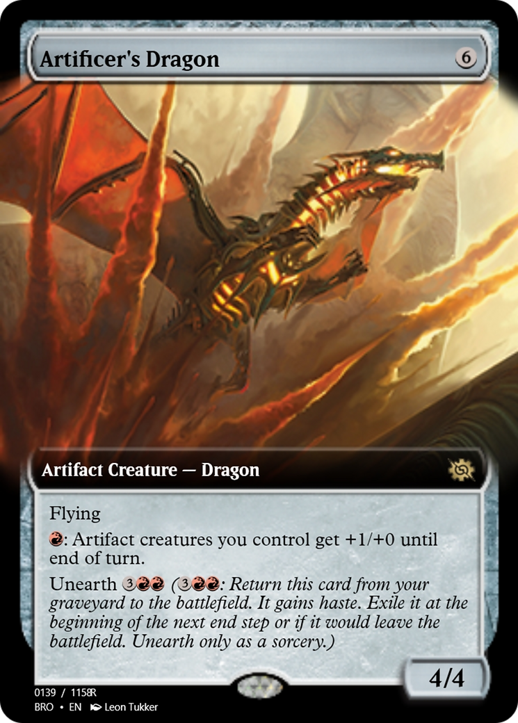 Artificer's Dragon (PRM-105814) - Magic Online Promos Foil