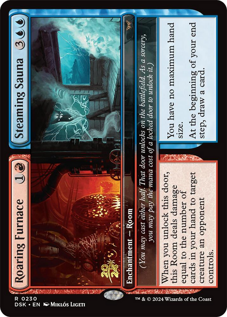Roaring Furnace // Steaming Sauna (PRE-230) - Duskmourn: House of Horror Promos Foil