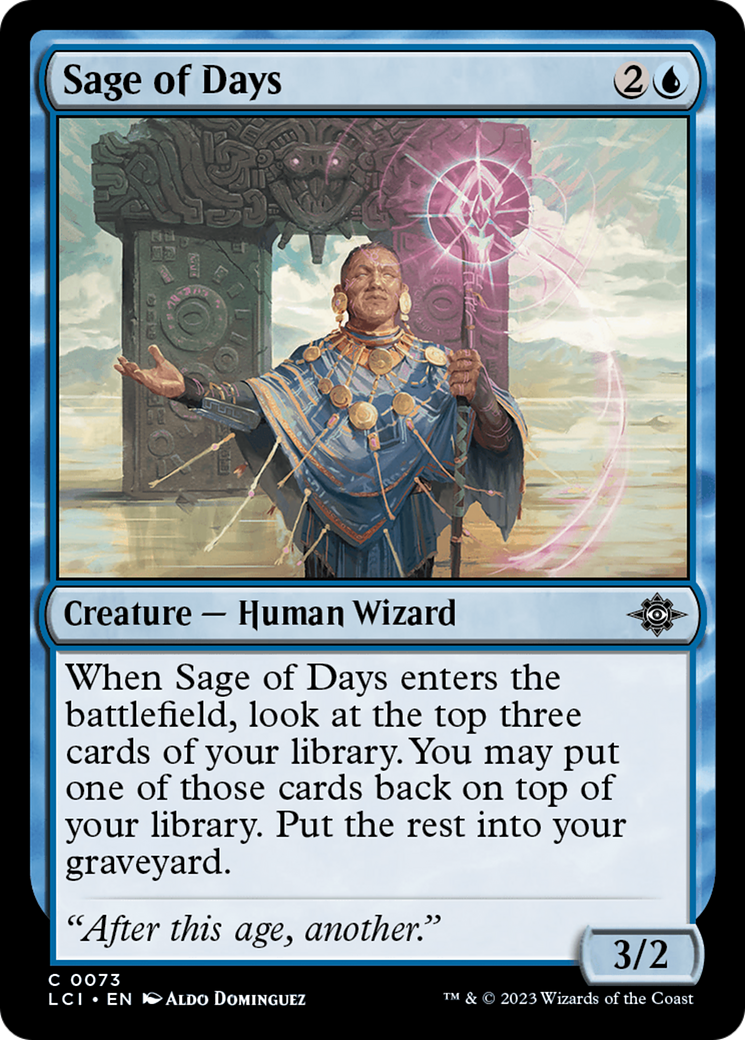 Sage of Days (LCI-073) - The Lost Caverns of Ixalan Foil