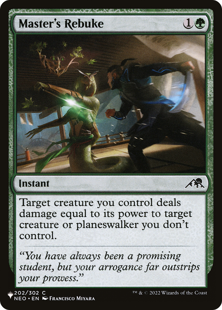 Master's Rebuke (LIST-202/302) - The List