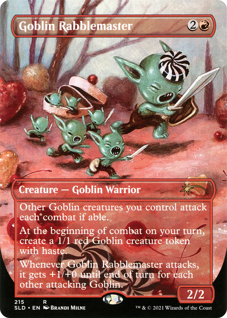Goblin Rabblemaster (SLD-215) - Secret Lair Drop (Borderless) Foil