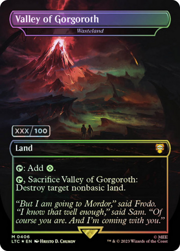 Wasteland (LTC-406) - Tales of Middle-earth Commander / Valley of Gorgoroth (Borderless) Foil