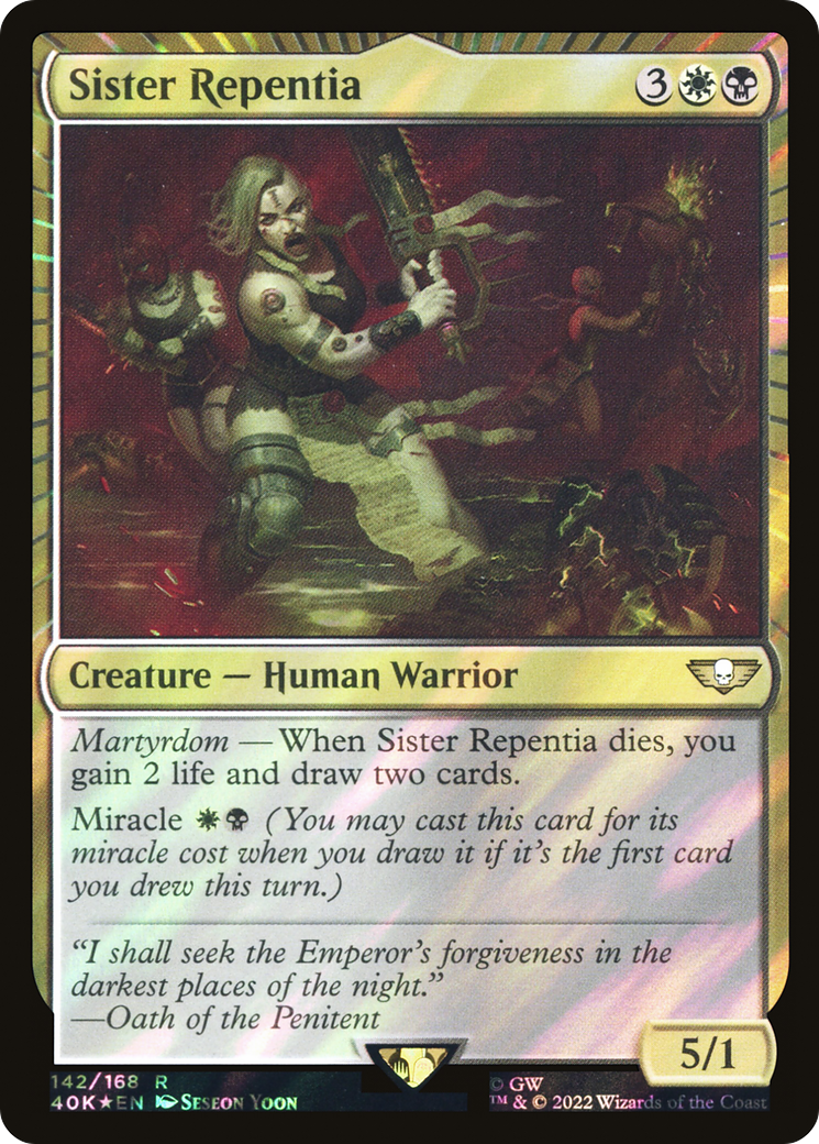 Sister Repentia (40K-142★) - Warhammer 40,000 Commander: (miracle) Foil