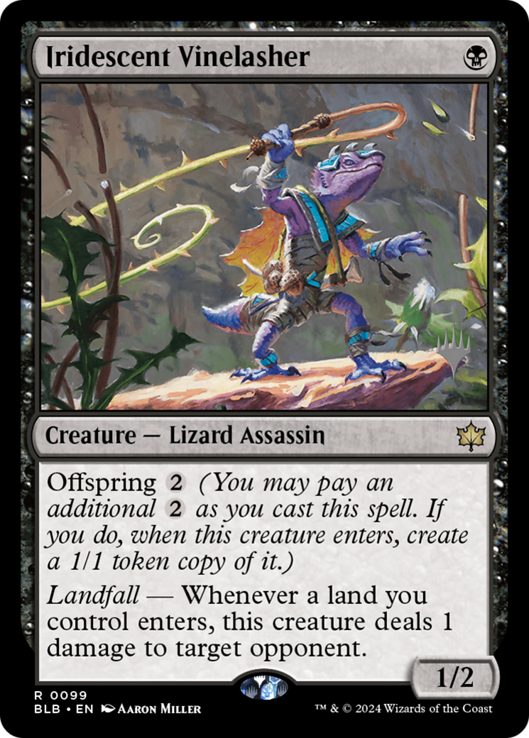 Iridescent Vinelasher (PPBLB-099) - Bloomburrow Promos Foil