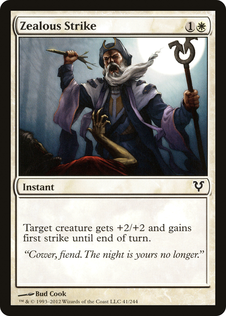 Zealous Strike (AVR-041) - Avacyn Restored Foil