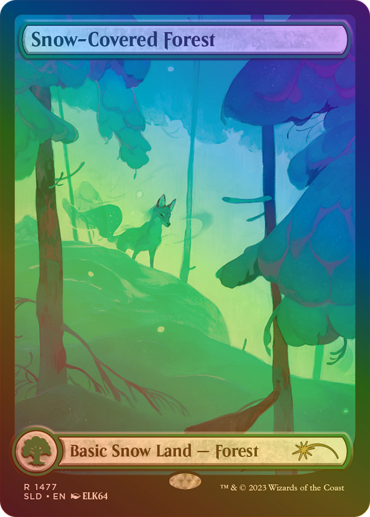 Snow-Covered Forest (SLD-1477) - Secret Lair Drop: (Full Art) Foil
