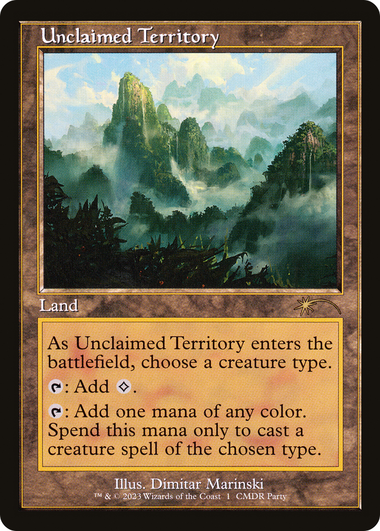 Unclaimed Territory (WPN-001) - Wizards Play Network 2023 Foil