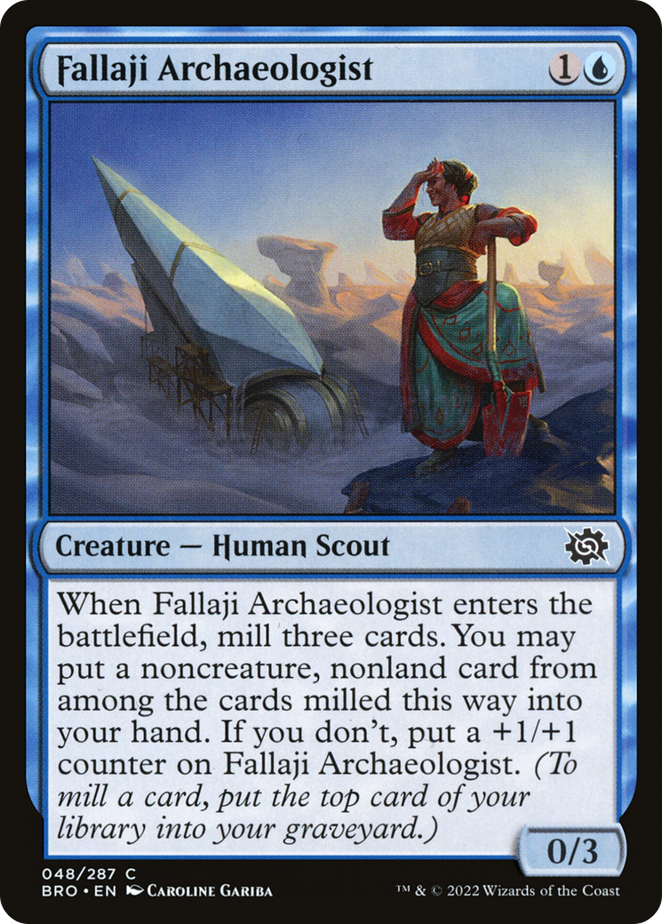 Fallaji Archaeologist (BRO-048) - The Brothers' War Foil