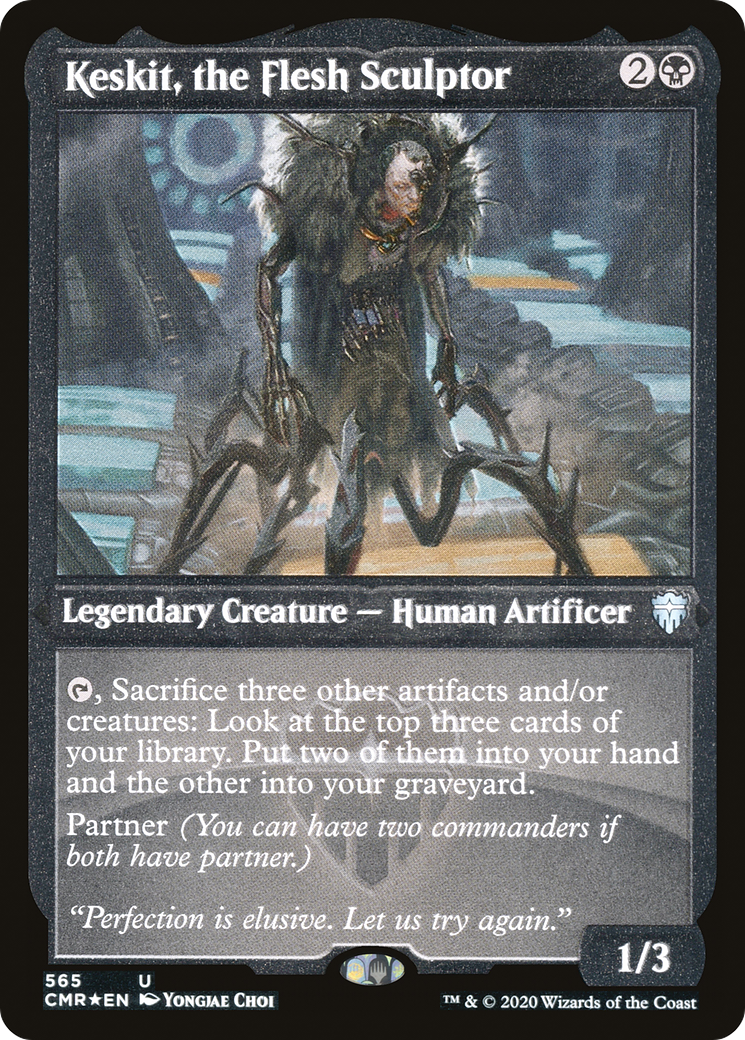Keskit, the Flesh Sculptor (CMR-565) - Commander Legends Etched Foil