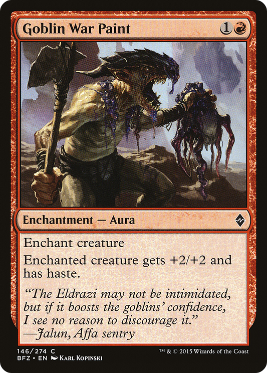 Goblin War Paint (BFZ-146) - Battle for Zendikar Foil
