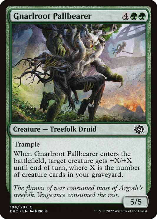Gnarlroot Pallbearer (BRO-184) - The Brothers' War Foil