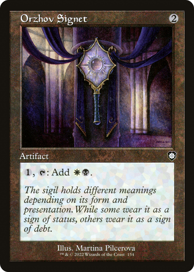 Orzhov Signet (BRC-154) - The Brothers' War Commander