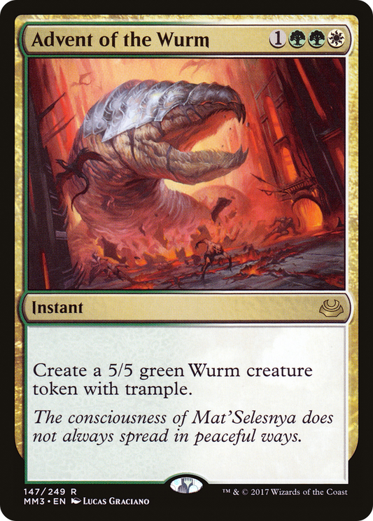Advent of the Wurm (MM3-147) - Modern Masters 2017 Foil