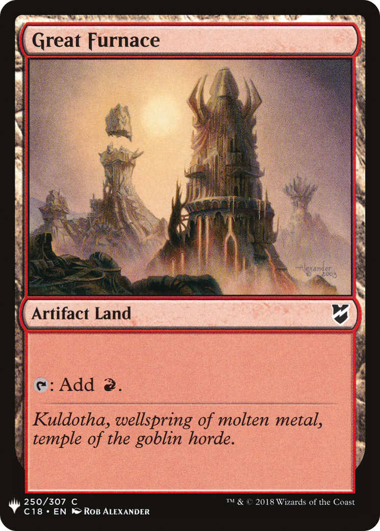 Great Furnace (C18) (LIST-250) - The List