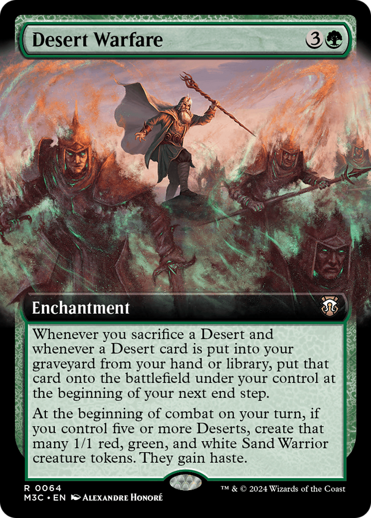 Desert Warfare (M3C-064) - Modern Horizons 3 Commander: (Extended Art) Foil