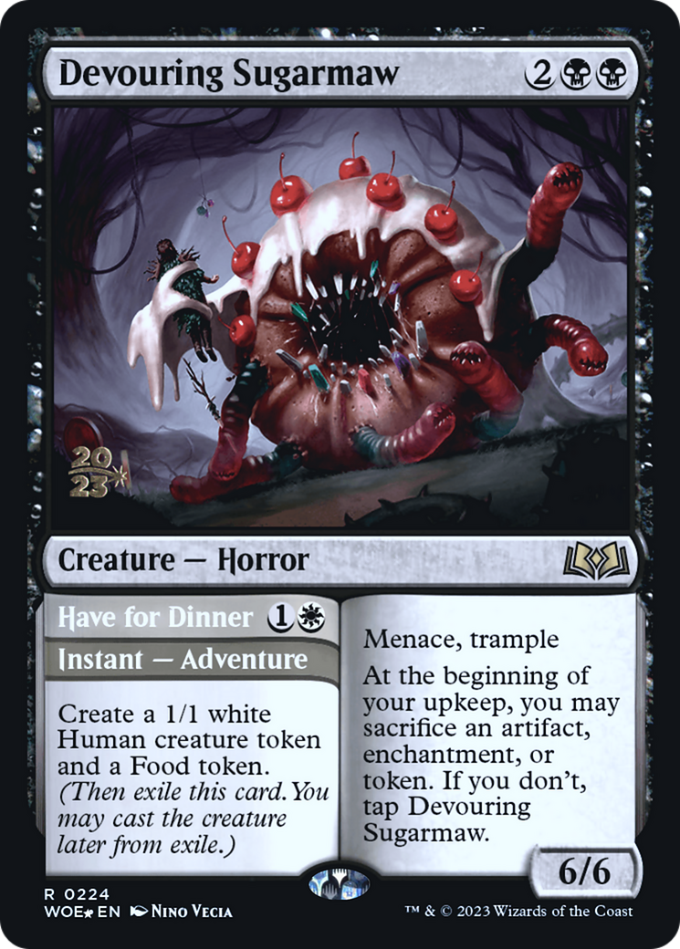 Devouring Sugarmaw // Have for Dinner (PRE-224) - Wilds of Eldraine Promos Foil