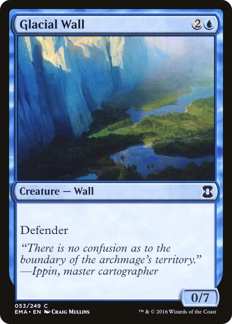 Glacial Wall (EMA-053) - Eternal Masters Foil