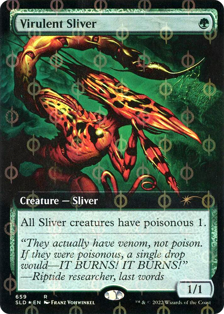 Virulent Sliver (SLD-659) - Secret Lair Drop: (Extended Art) Foil