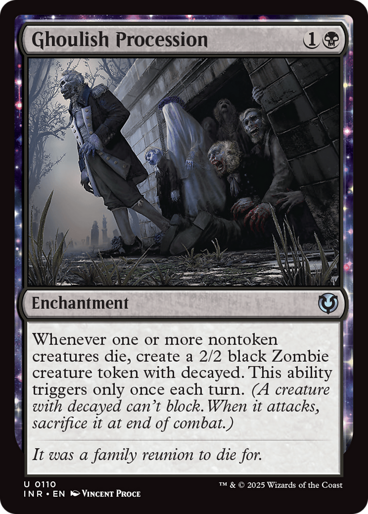 Ghoulish Procession (INR-110) - Innistrad Remastered: (enchantment)