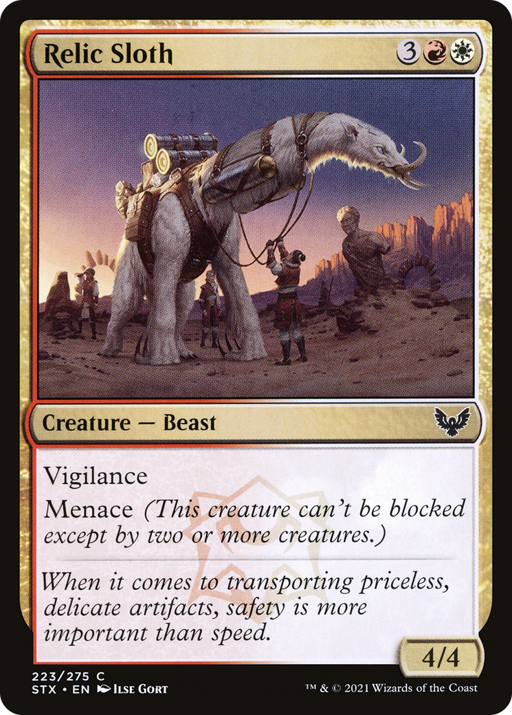 Relic Sloth (STX-223) - Strixhaven: School of Mages Foil