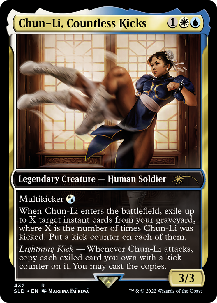 Chun-Li, Countless Kicks (SLD-432) - Secret Lair Drop Foil