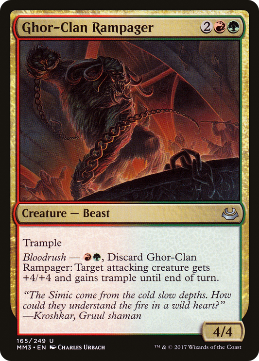 Ghor-Clan Rampager (MM3-165) - Modern Masters 2017 Foil
