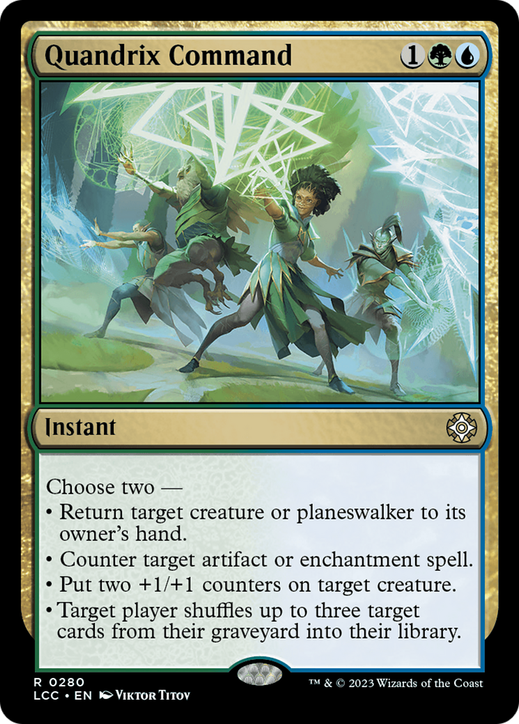 Quandrix Command (LCC-280) - The Lost Caverns of Ixalan Commander