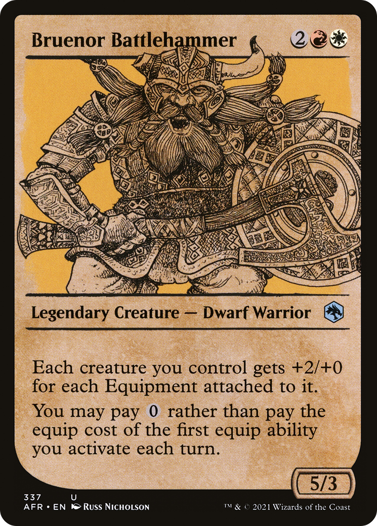 Bruenor Battlehammer (AFR-337) - Adventures in the Forgotten Realms: (Showcase) Foil