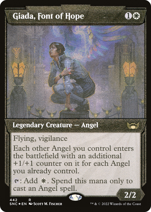 Giada, Font of Hope (SNC-442) - Streets of New Capenna: (Showcase) Etched Foil