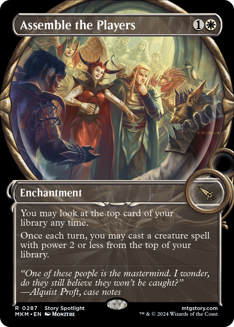 Assemble the Players (MKM-287) - Murders at Karlov Manor: (Showcase) Foil