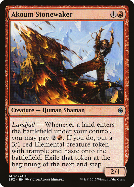 Akoum Stonewaker (BFZ-140) - Battle for Zendikar