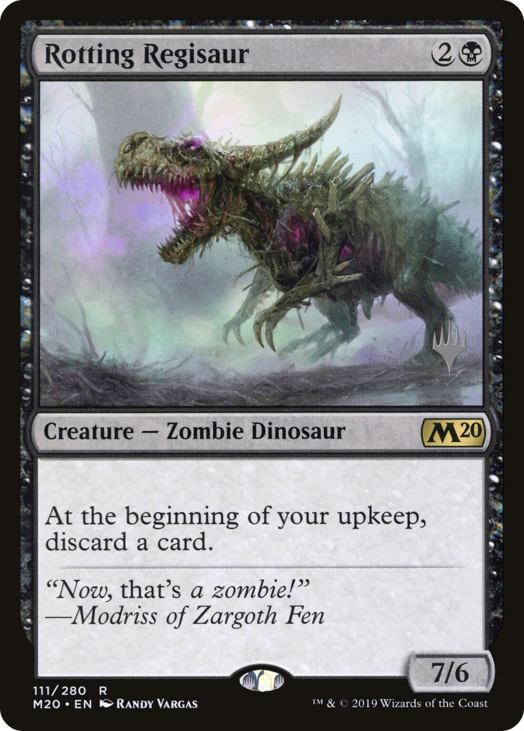 Rotting Regisaur (PPM20-111) - Core Set 2020 Promos Foil