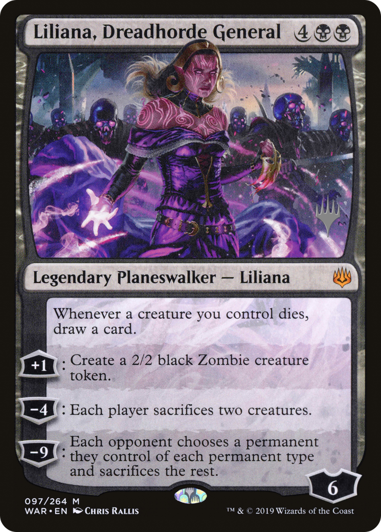 Liliana, Dreadhorde General (PPTHB-97P) - War of the Spark Promos Foil