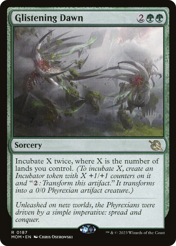 Glistening Dawn (PPMOM-187P) - March of the Machine Promos Foil