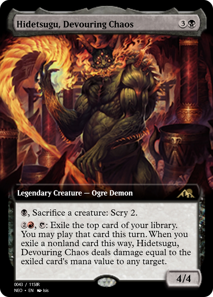 Hidetsugu, Devouring Chaos (PRM-97949) - Magic Online Promos